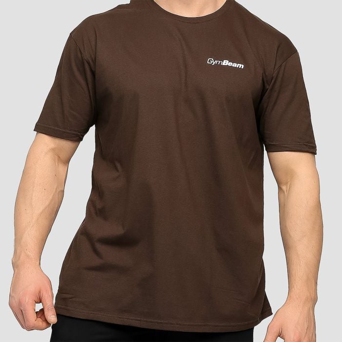 Tričko Basic Chocolate Brown - GymBeam L