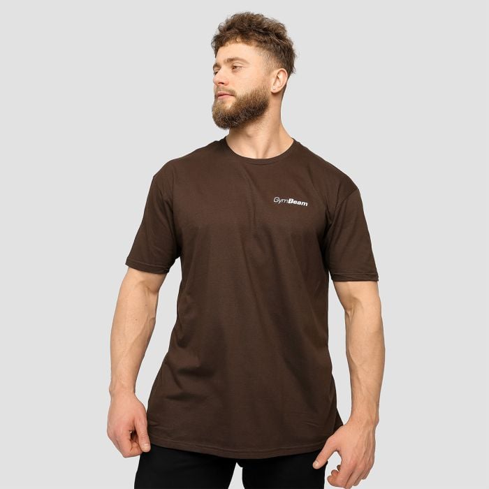 Tričko Basic Chocolate Brown - GymBeam L