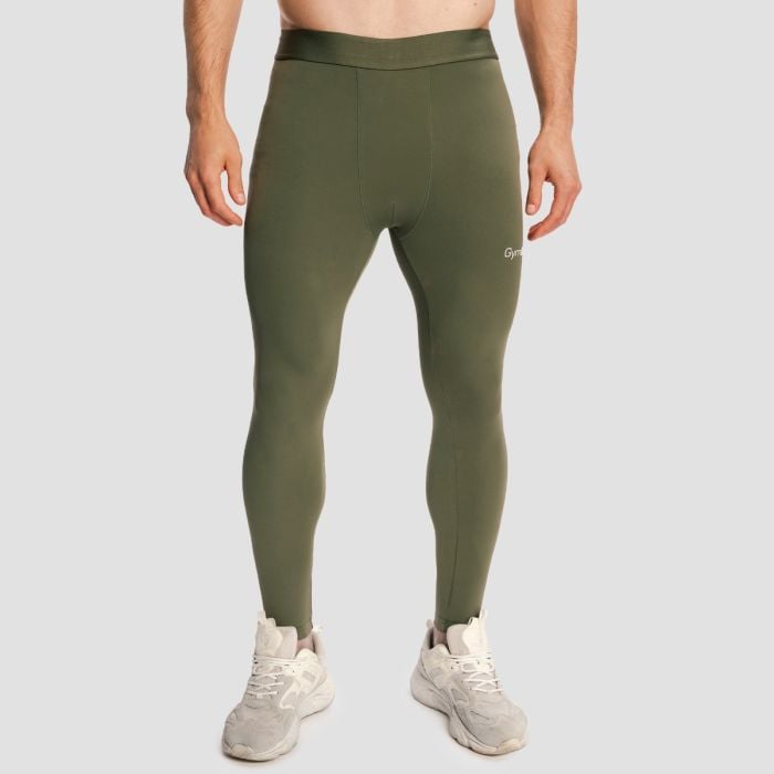 Pánské legíny Combat Olive Grey - GymBeam XL