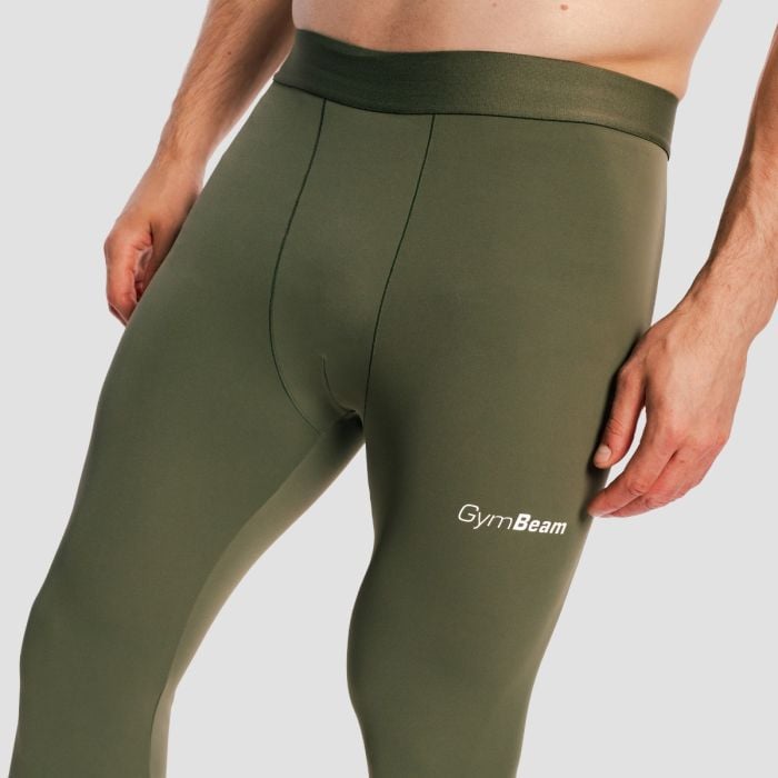 Pánské legíny Combat Olive Grey - GymBeam XL
