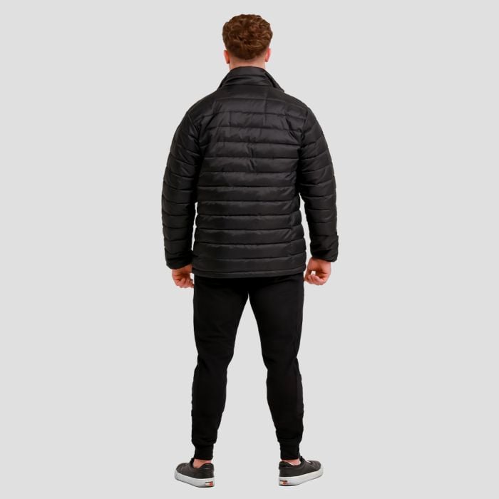 Pánská bunda Puffer Black/Orange - GymBeam L