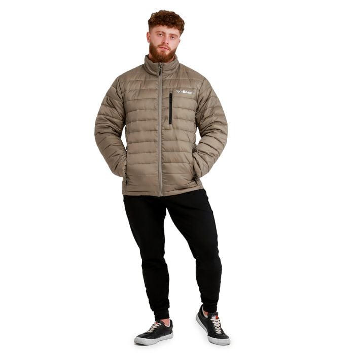 Pánská bunda Puffer Vetiver/Black - GymBeam XXL