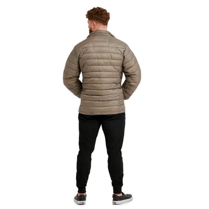 Pánská bunda Puffer Vetiver/Black - GymBeam XXL