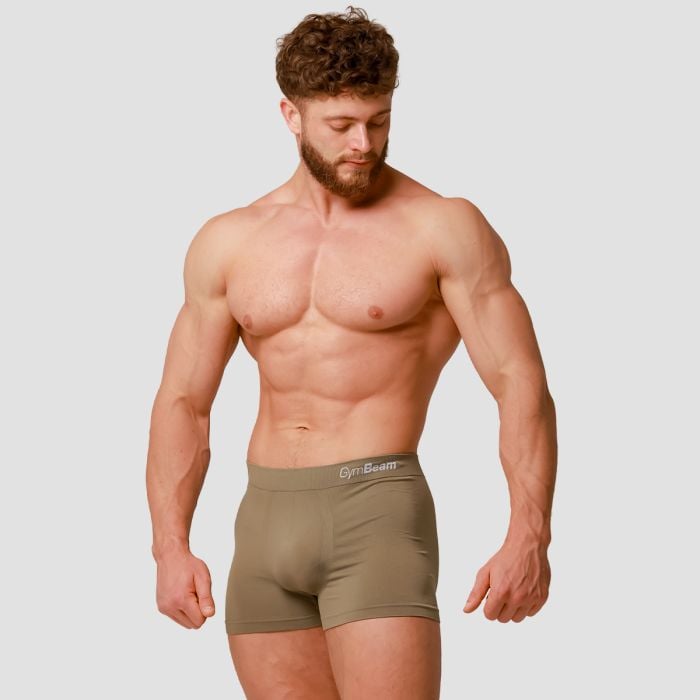 Pánské boxerky Seamless 2Pack Army - GymBeam L