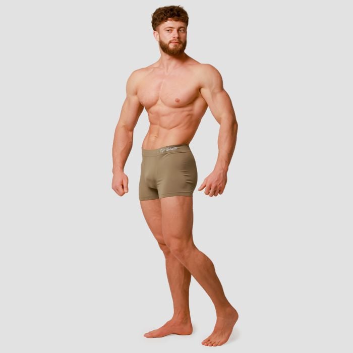 Pánské boxerky Seamless 2Pack Army - GymBeam L