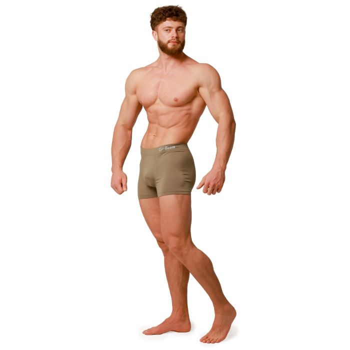 Pánské boxerky Seamless 2Pack Army - GymBeam L