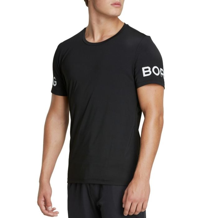 Pánské tričko Borg Tee Black Beauty - BJÖRN BORG černá L
