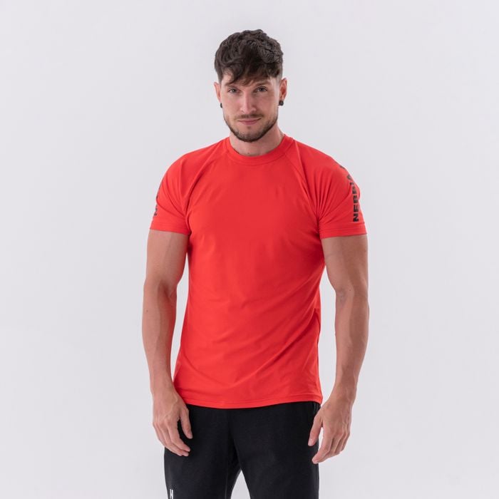 Levně Pánské tričko Sporty Fit Essentials Red XXL - NEBBIA