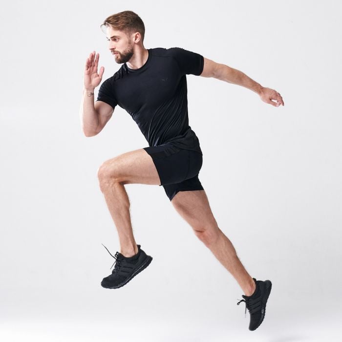 Tričko Vented Run Tee Black - SQUATWOLF XL