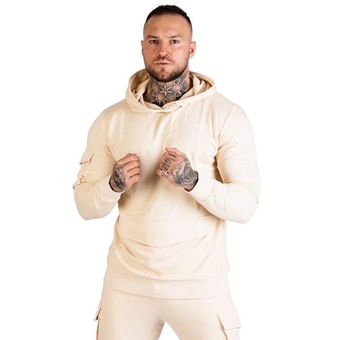 Mikina TRN Hoodie Sand - GymBeam L