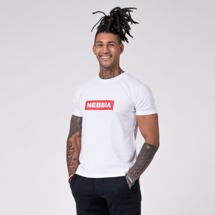 Pánské tričko Basic White – NEBBIA