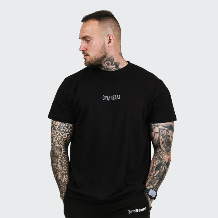 Tričko FIT Black - GymBeam černá XL