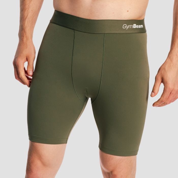Pánské šortky Combat Olive Grey - GymBeam L