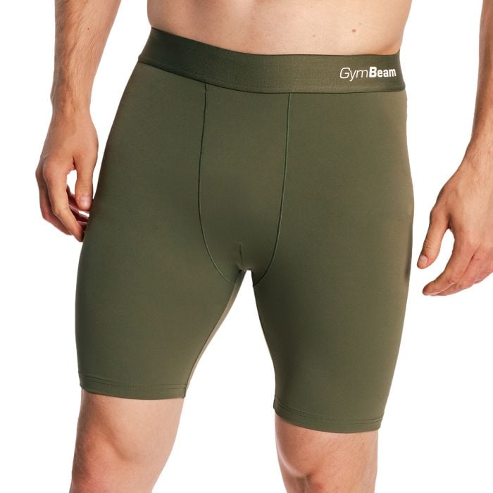 Pánské šortky Combat Olive Grey - GymBeam L