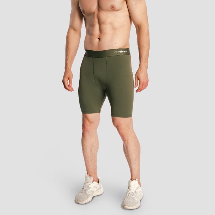 Pánské šortky Combat Olive Grey - GymBeam L