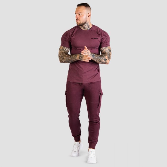 Tričko Fitted TRN Eggplant - GymBeam L