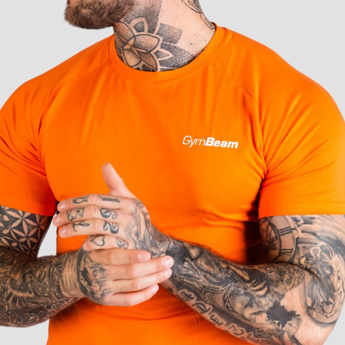 Tričko Fitted TRN Orange - GymBeam XXL