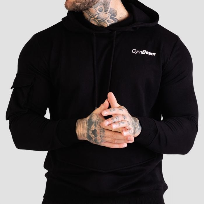 Mikina TRN Hoodie Black - GymBeam XL
