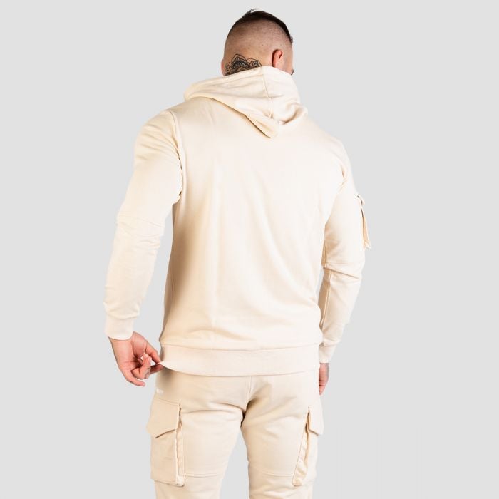 Mikina TRN Hoodie Sand - GymBeam L