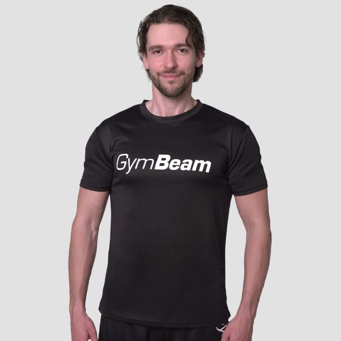 Tričko Mesh Essence Black - GymBeam XXL