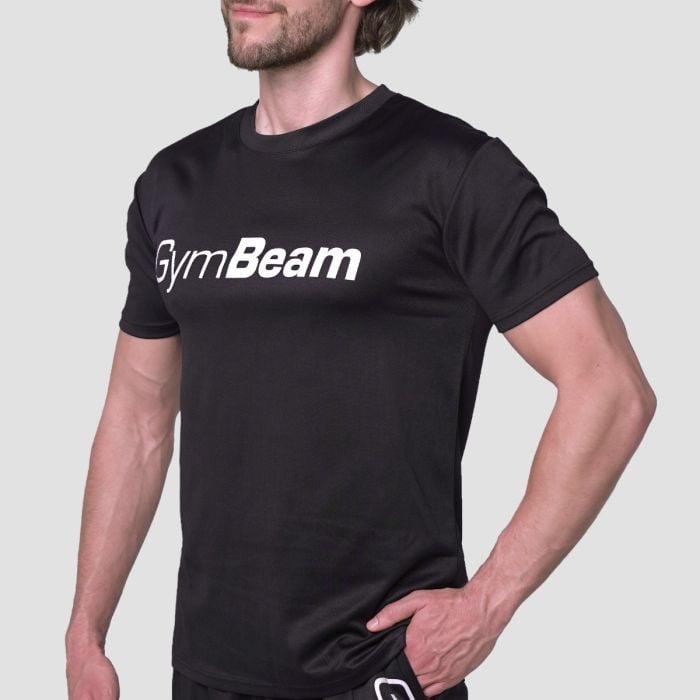 Tričko Mesh Essence Black - GymBeam XXL