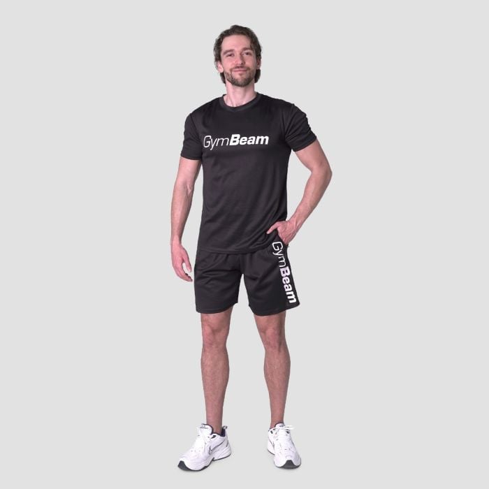 Tričko Mesh Essence Black - GymBeam XXL