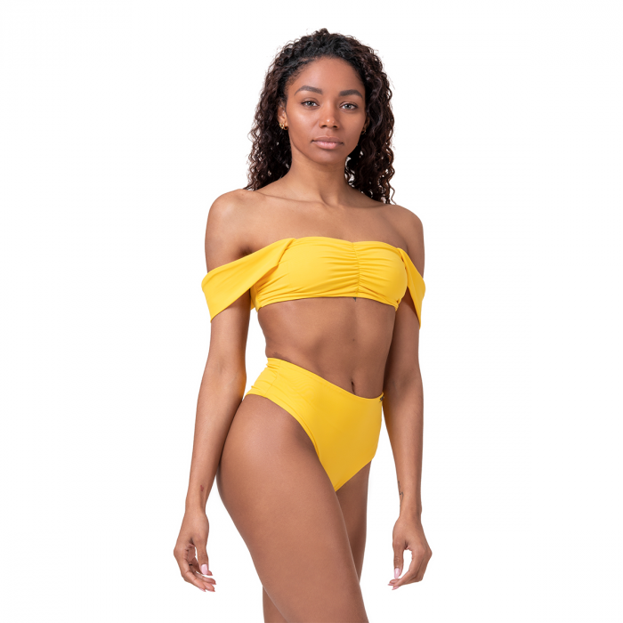 Levně Miami Retro Bikini vrchní díl yellow S - NEBBIA