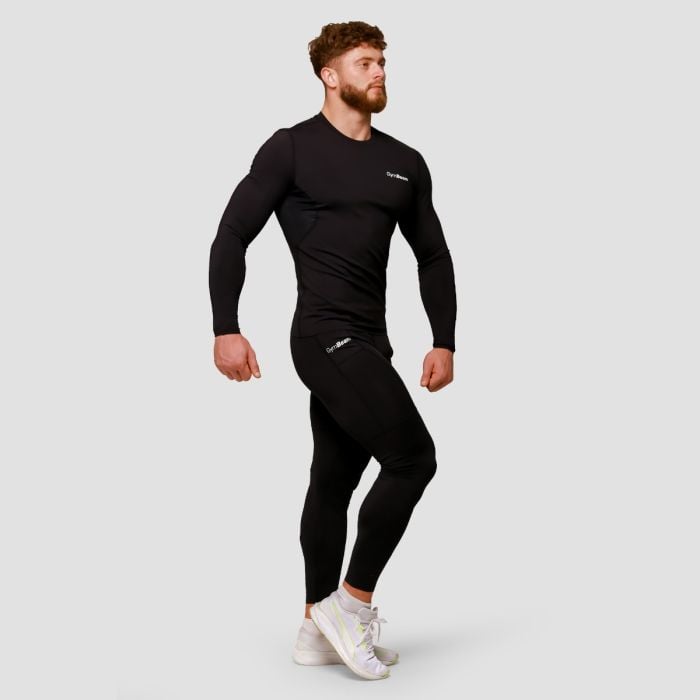 Kompresní legíny Mid Black - GymBeam L