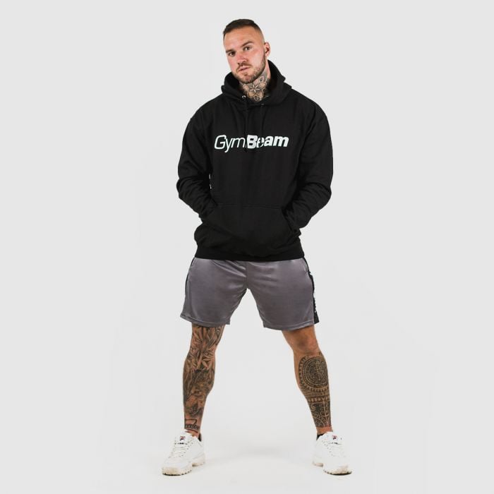 Mikina PRO Hoodie Black - GymBeam XL