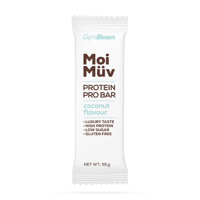 MoiMüv Protein Pro Bar - GymBeam kokos 55 g