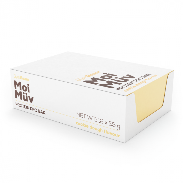 MoiMüv Protein Pro Bar - GymBeam 55 g - cookie těsto