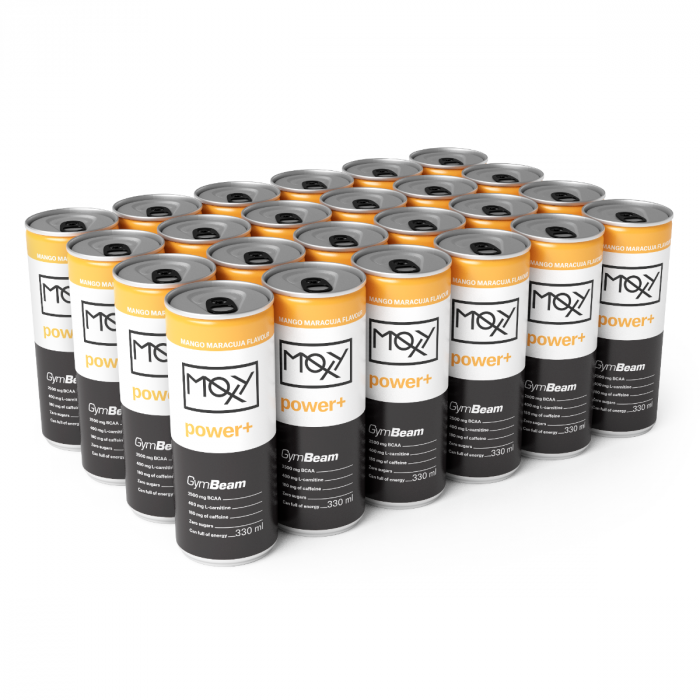 MOXY power+ Energy Drink 330 ml - GymBeam mango marakuja - 330 ml