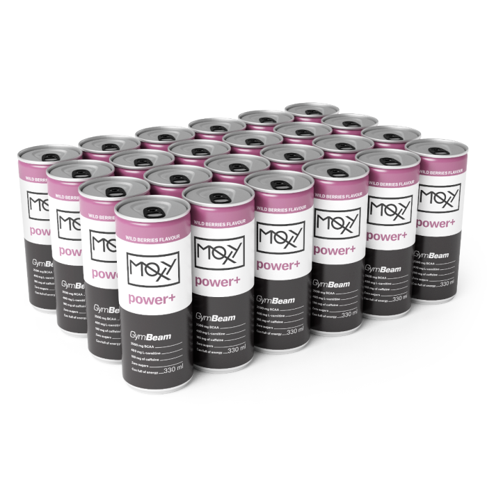 MOXY power+ Energy Drink 330 ml - GymBeam lesní ovoce
