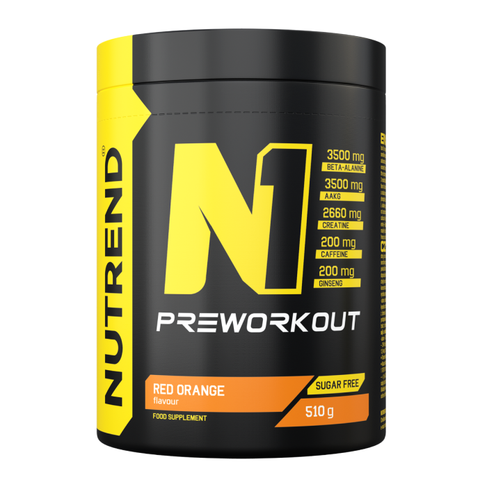 N1 Pre-Workout - Nutrend 10 x 17 g - černý rybíz