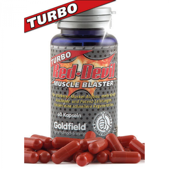 Turbo Red-Devil - Goldfield bez příchuti 60 kaps.