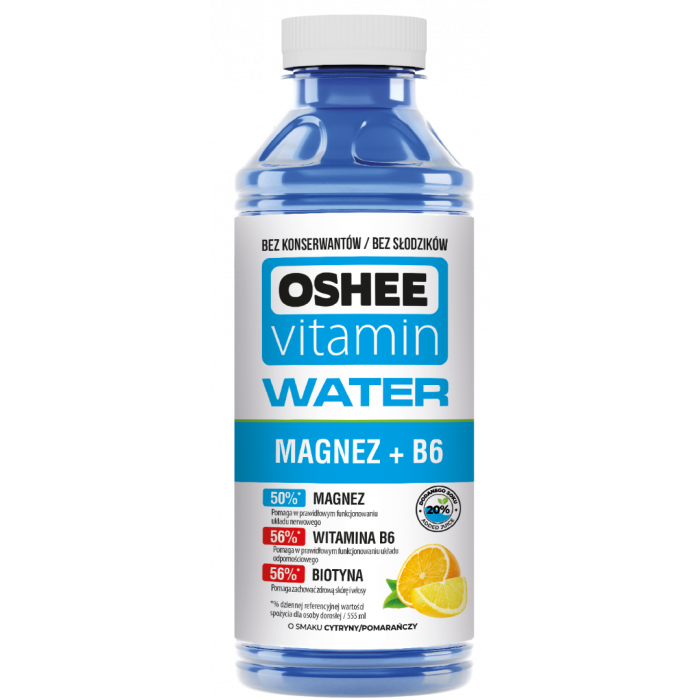 Vitamínová voda Magnézium - OSHEE pomeranč citrón