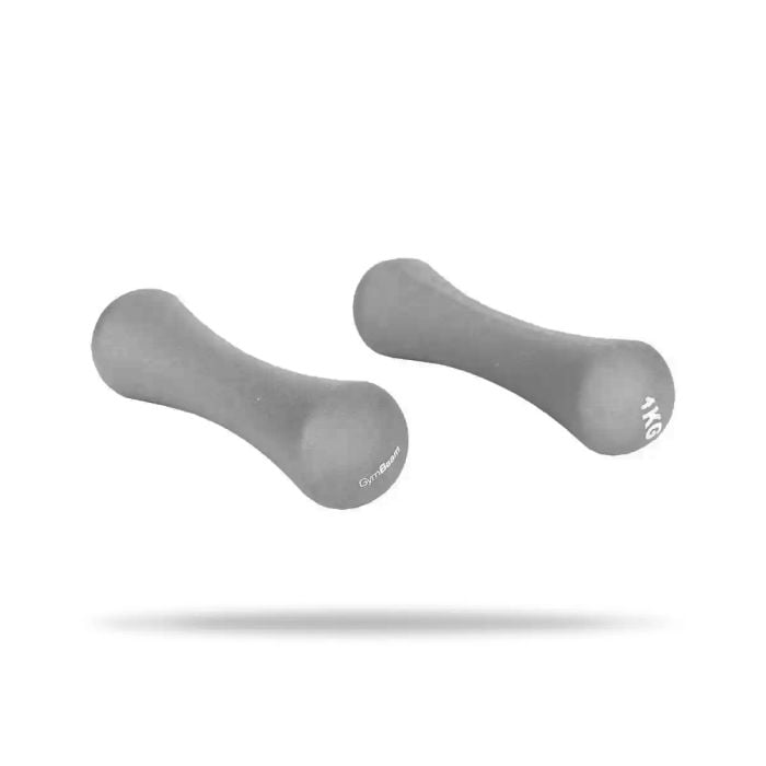Neoprenové činky 2 x 1 kg - GymBeam světle šedá