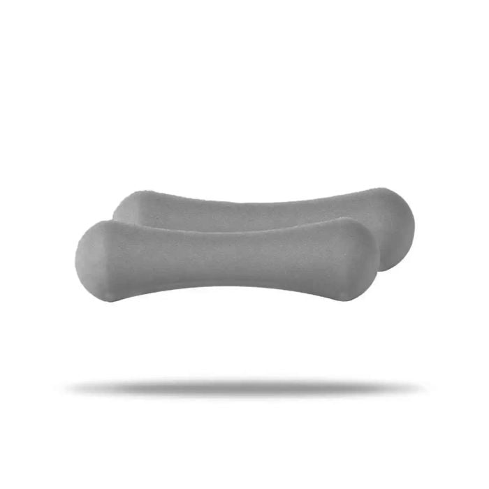 Neoprenové činky 2 x 1 kg - GymBeam světle šedá