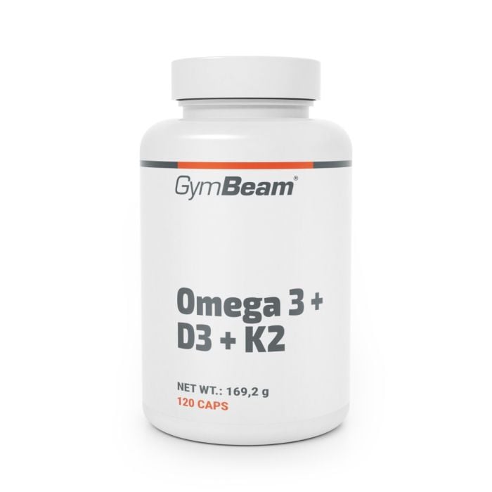 Omega 3 + vitamín D3 + K2 - GymBeam  120 kaps.