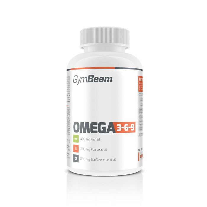 Omega 3-6-9 - GymBeam bez příchuti 60 kaps.