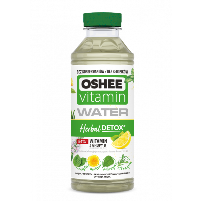 Vitamínová voda s bylinkami - OSHEE bylinky / máta