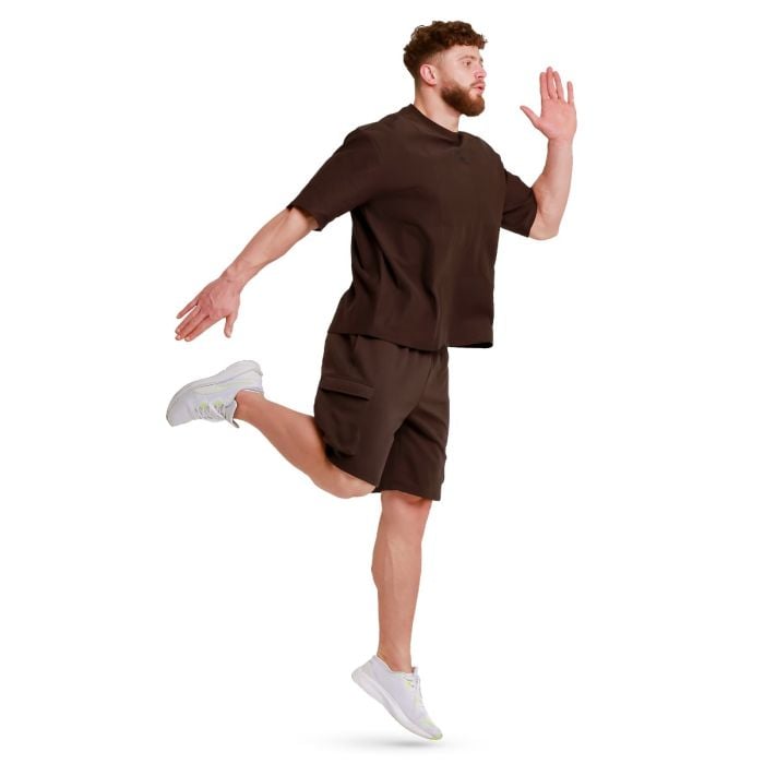 Tričko Oversized Unstoppable Brown - GymBeam L