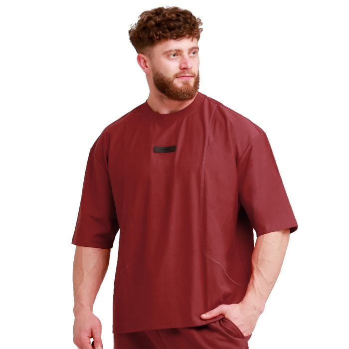 Tričko Oversized Unstoppable Red - GymBeam L