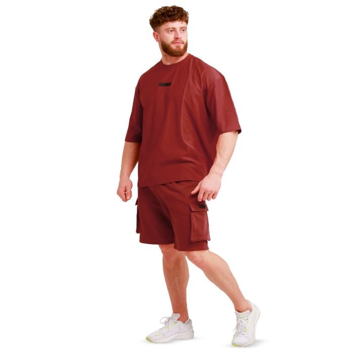 Tričko Oversized Unstoppable Red - GymBeam L