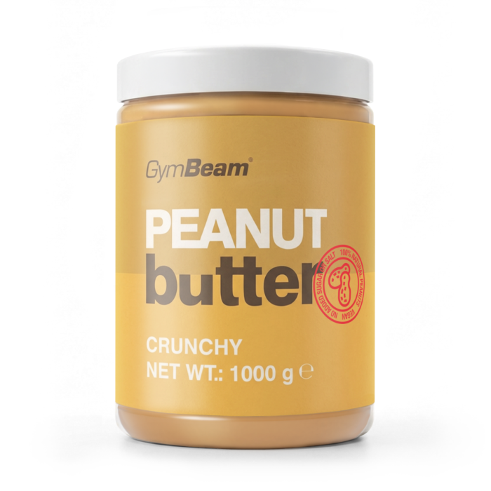 Arašídové máslo - GymBeam křupavé 900 g