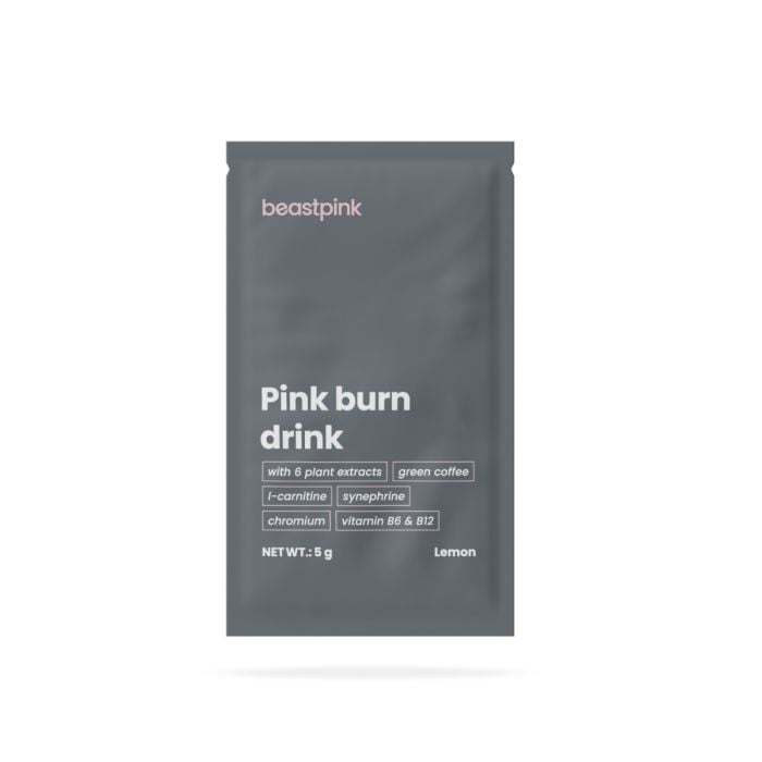Pink burn drink - GymBeam 150 g - citrón