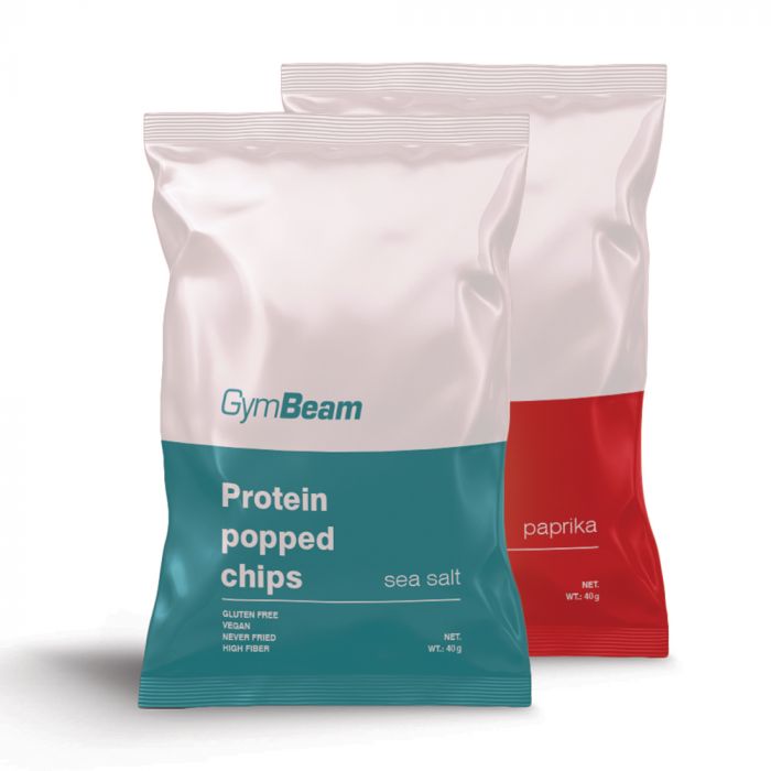 Proteinové čipsy - GymBeam paprika 7 x 40 g