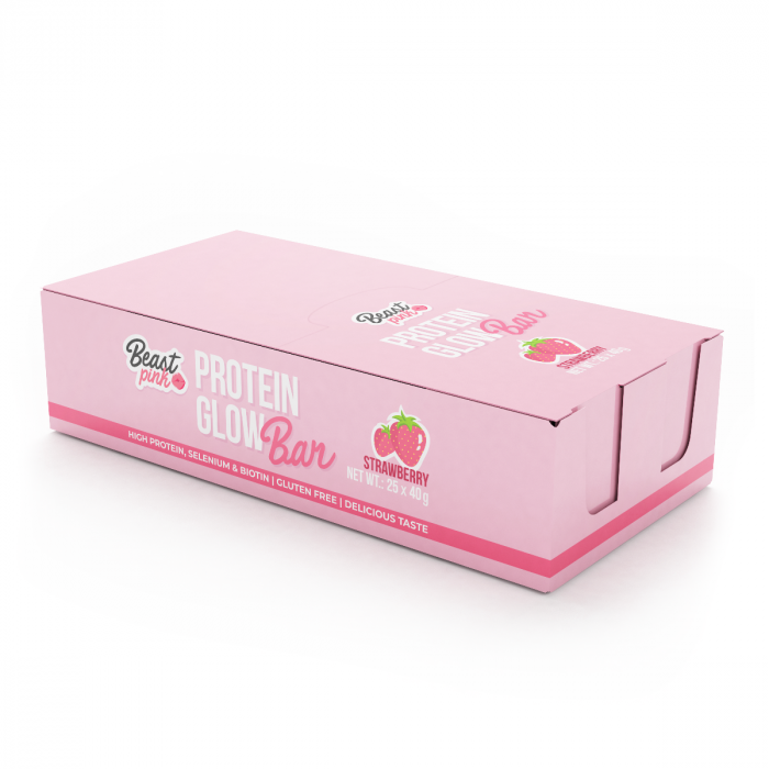 Protein GlowBar - BeastPink 40 g - čokoláda