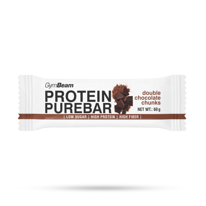 Proteinová tyčinka PureBar - GymBeam dvojnásobné kousky čokolády 60 g