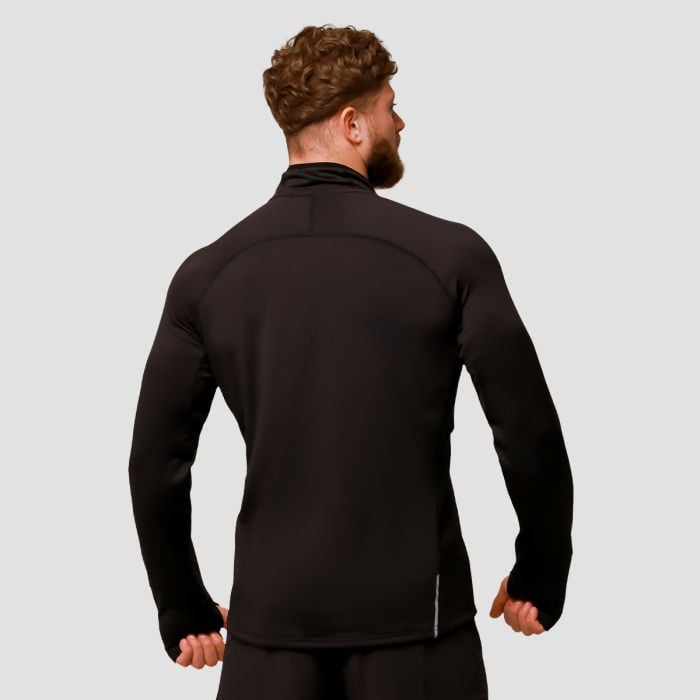 Běžecká mikina 1/2 Zip Pulse Black - GymBeam L